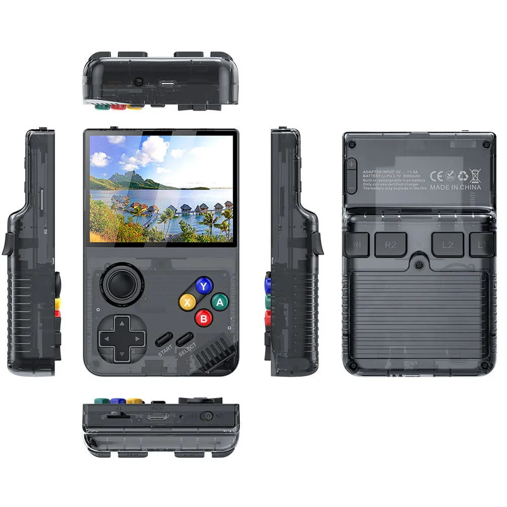 128G Black MPOWN M19 Handheld Gaming Console | Retro Arcade & PSP Emulator | 3.5-Inch HD Screen, TV Connectivity, Portable 3D Gaming Device