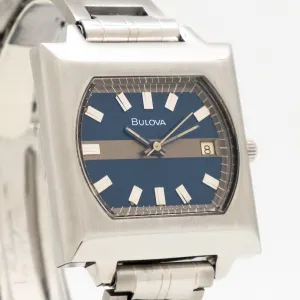 1973 Vintage Bulova Reference T-3263 Date Stainless Steel Watch (# 14597)