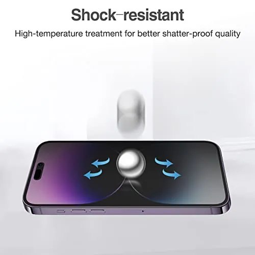 (2 Pack) iPhone 14 Pro Max 6.7" Privacy Tempered Glass Screen Protector | ProCase