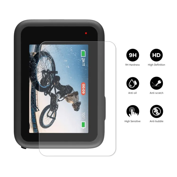 2 PCS ENKAY Hat-Prince 3 in 1 Front   Back 0.2mm Tempered Glass Screen Protector Camera Film For GoPro HERO 10 Black