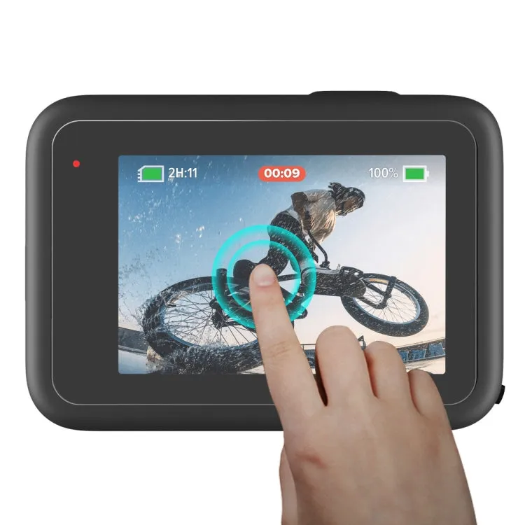 2 PCS ENKAY Hat-Prince 3 in 1 Front   Back 0.2mm Tempered Glass Screen Protector Camera Film For GoPro HERO 10 Black