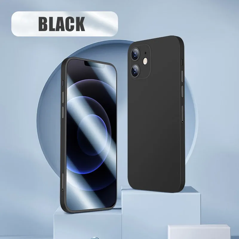 2 Piece Front Tempered Glass   Matte Back Cover For iPhone 12 13 Mini 11 Pro XS Max X XR 360 Full Protection Ultra Thin Shockproof Case