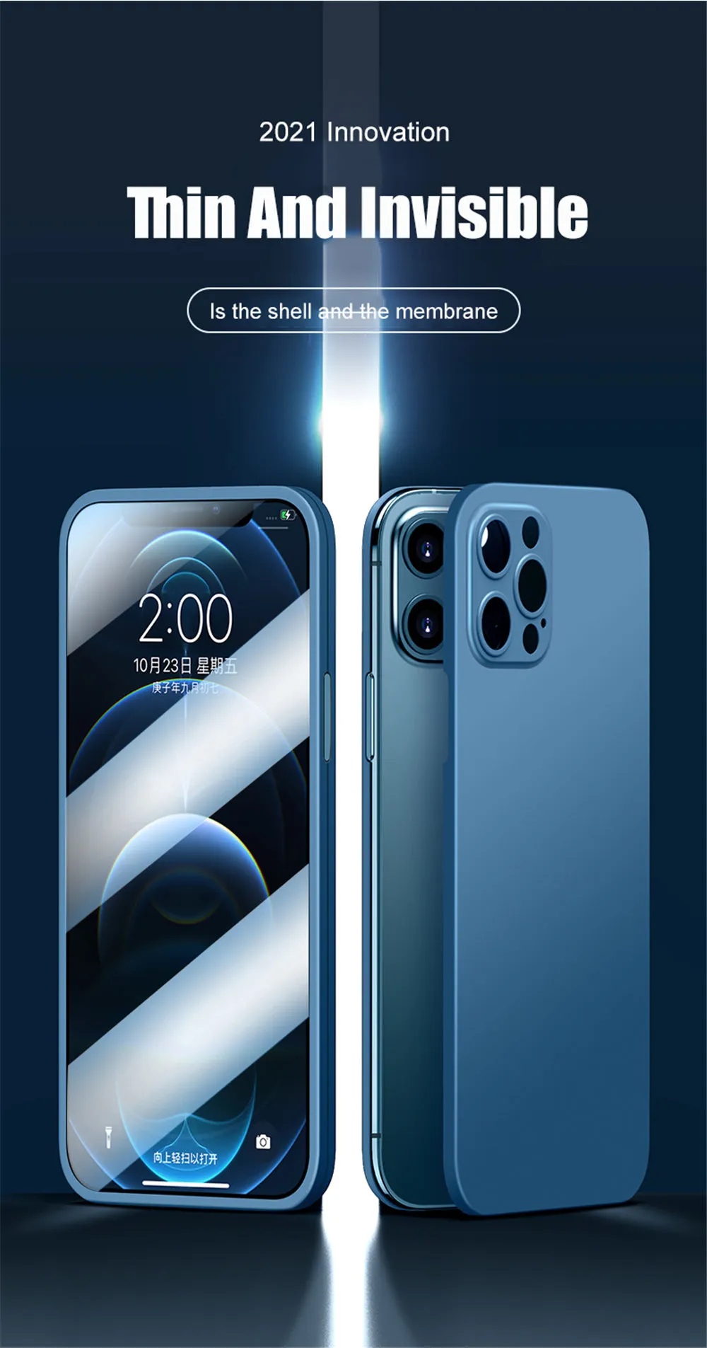 2 Piece Front Tempered Glass   Matte Back Cover For iPhone 12 13 Mini 11 Pro XS Max X XR 360 Full Protection Ultra Thin Shockproof Case
