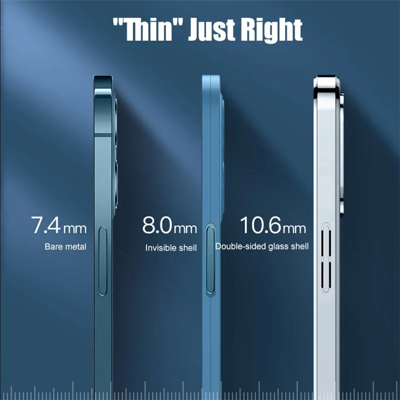 2 Piece Front Tempered Glass   Matte Back Cover For iPhone 12 13 Mini 11 Pro XS Max X XR 360 Full Protection Ultra Thin Shockproof Case