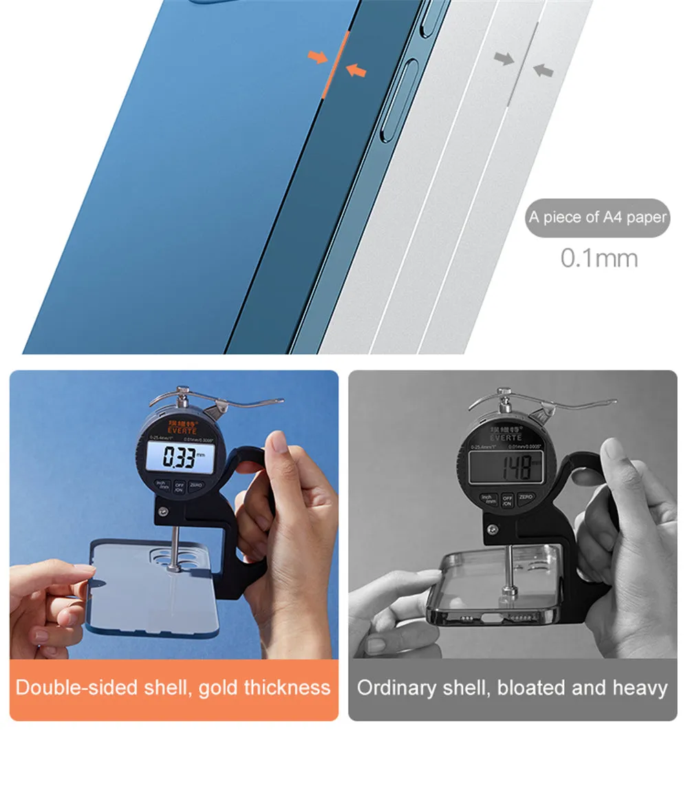 2 Piece Front Tempered Glass   Matte Back Cover For iPhone 12 13 Mini 11 Pro XS Max X XR 360 Full Protection Ultra Thin Shockproof Case