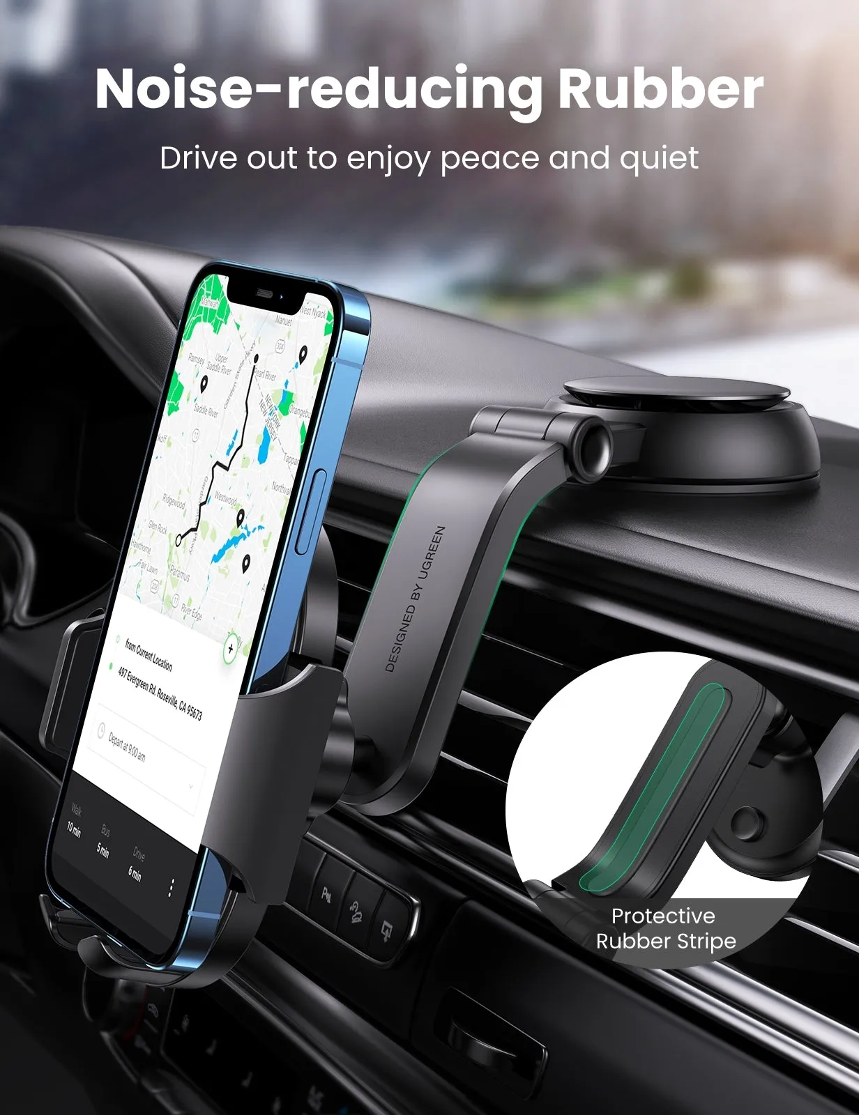 20473 Waterfall-Shaped Suction Cup Phone Mount