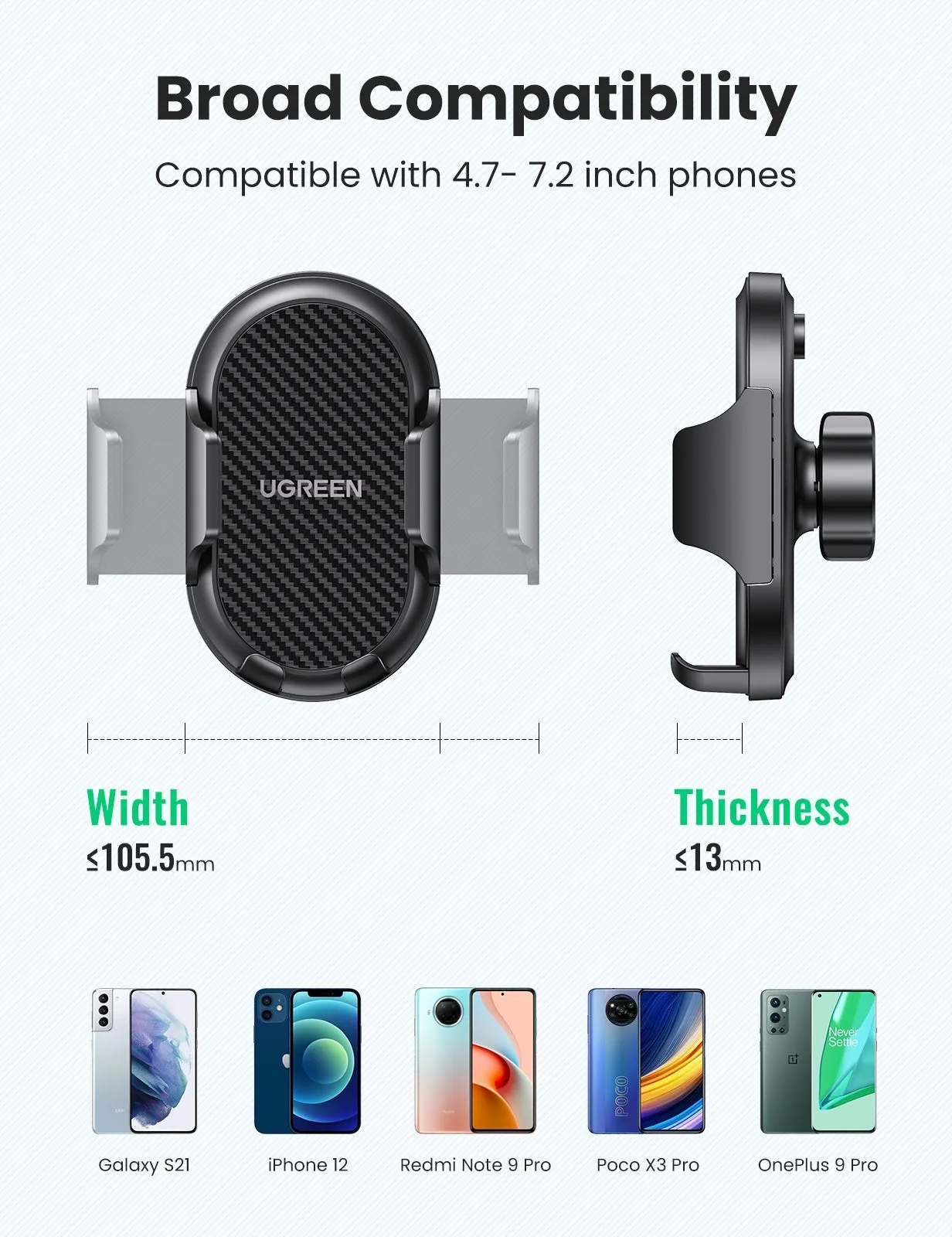 20473 Waterfall-Shaped Suction Cup Phone Mount