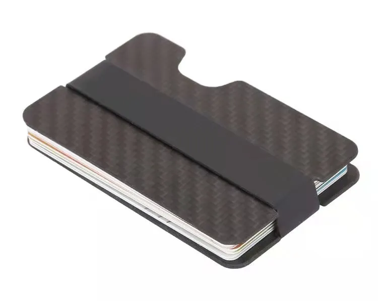 20pcs Carbon Fiber Metal Wallet