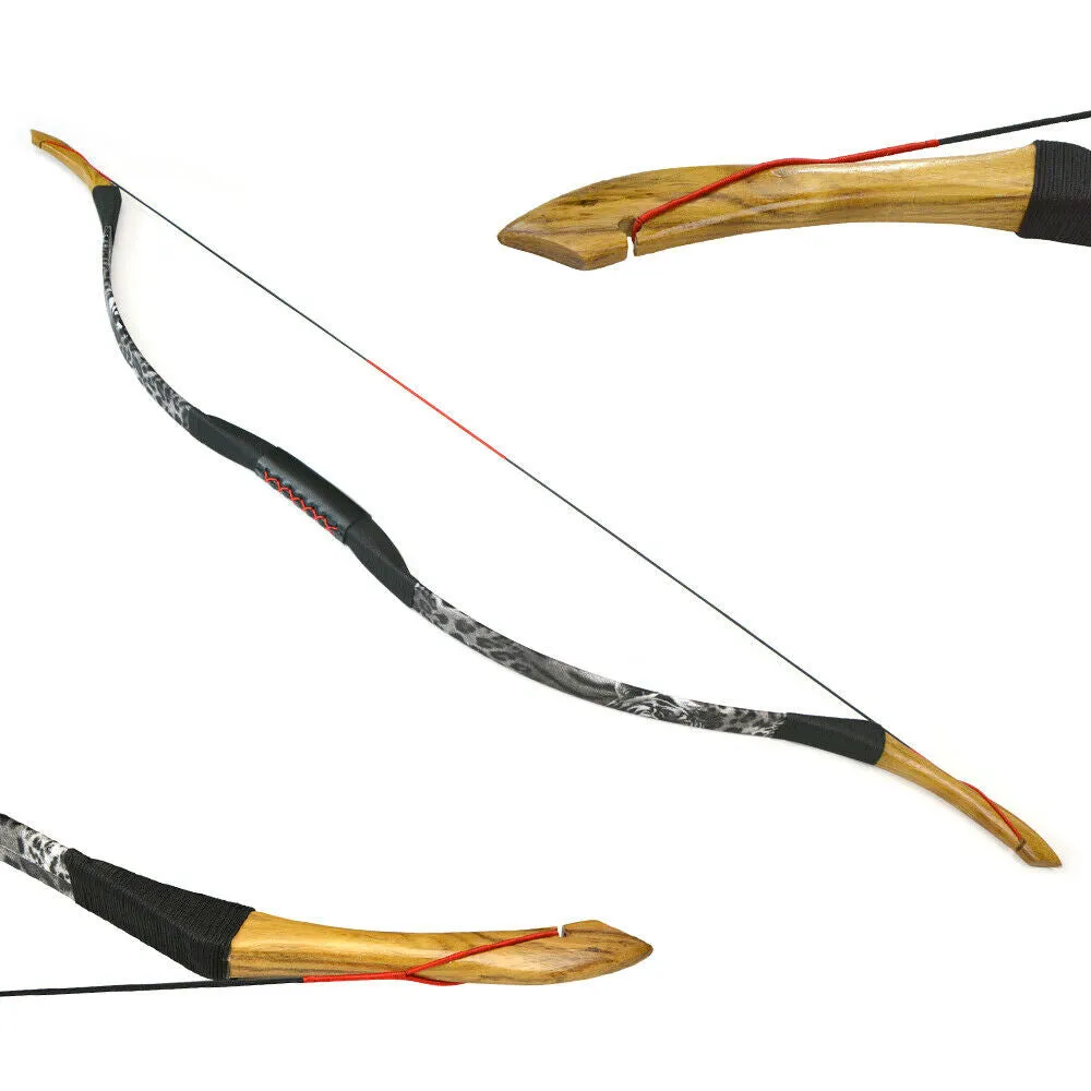 🎯25-55lbs Traditional Longbow Recurve Bow Horse