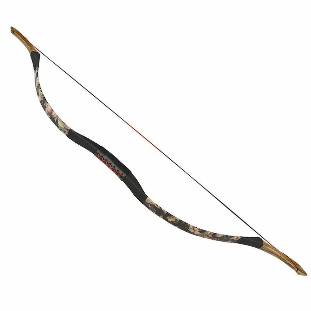 🎯25-55lbs Traditional Longbow Recurve Bow Horse