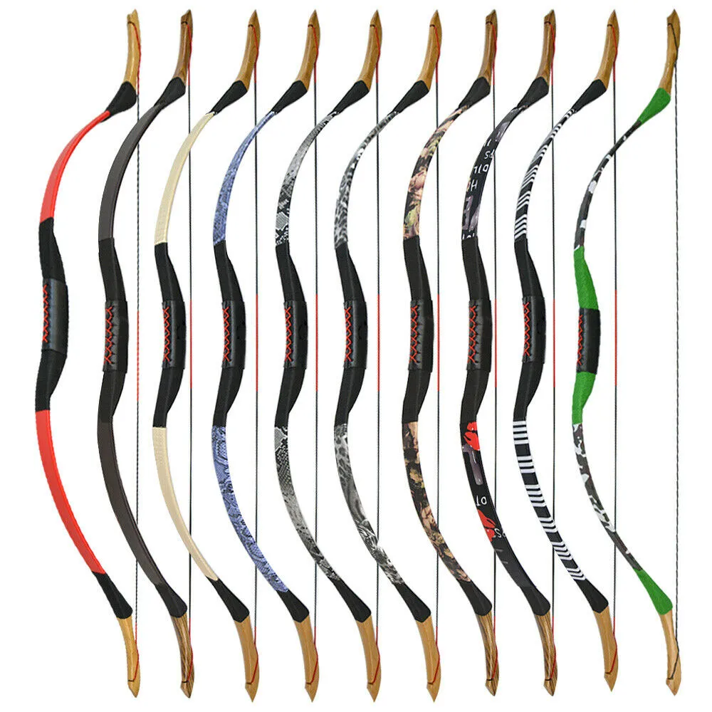🎯25-55lbs Traditional Longbow Recurve Bow Horse