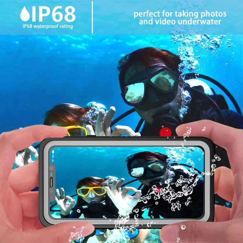 2M IP68 Waterproof Case for iPhone 11 Pro Max XR X XS MAX SE Shockproof Outdoor Diving Case Cover For iPhone 7 8 6 6S Plus 5 5S