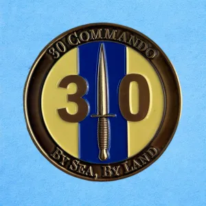 30 Commando Royal Marines Enamelled Coin