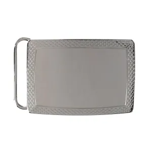 30mm Scallop Edge Compression Belt Buckle