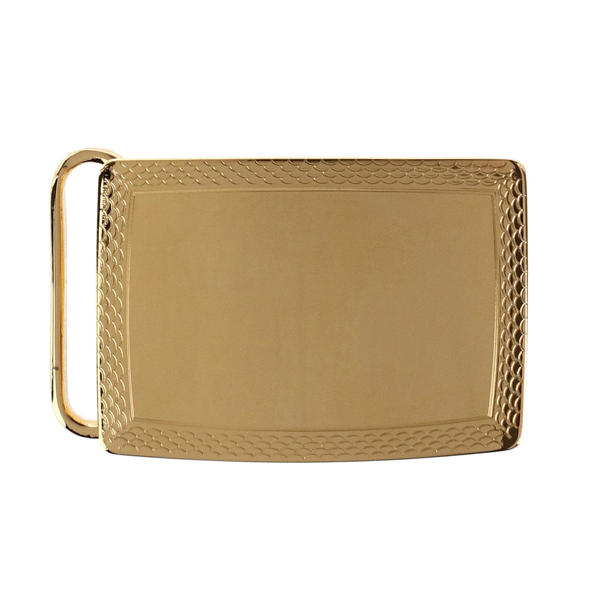 30mm Scallop Edge Compression Belt Buckle
