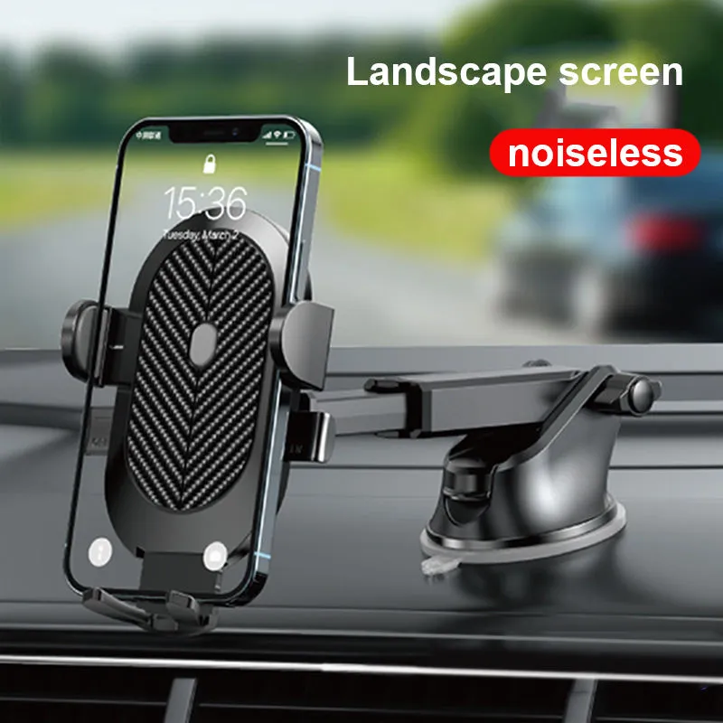 360 Degree Auto Rotatable Adjustable Car Phone Holder High Strength Suction Mobile Phone Mount