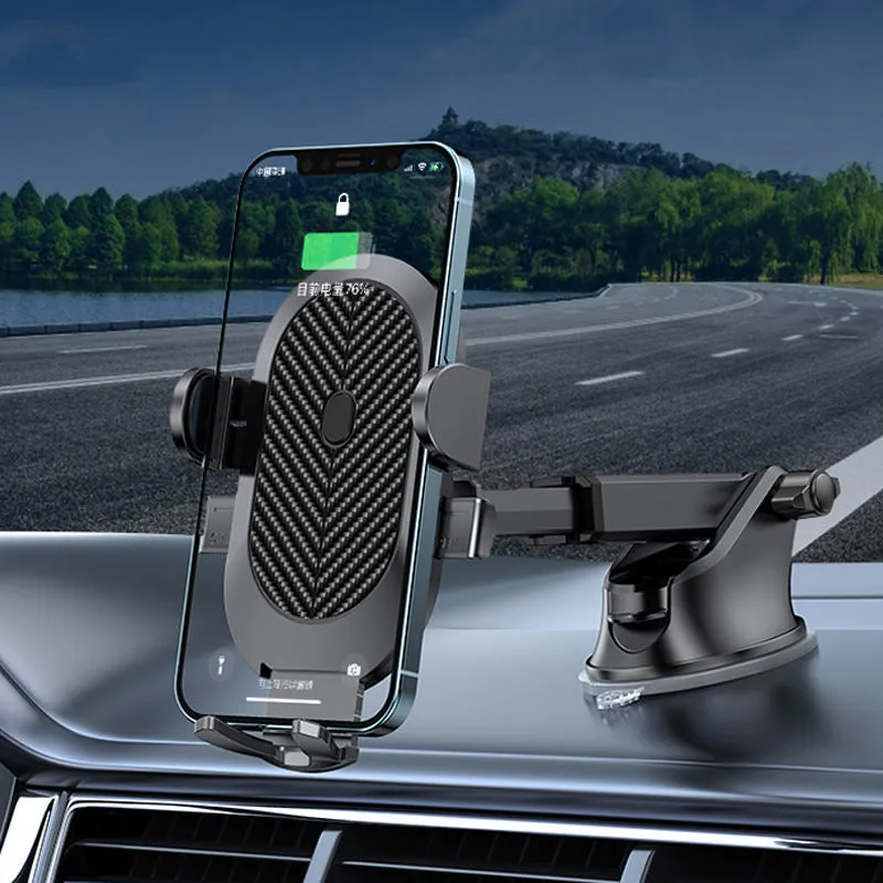 360 Degree Auto Rotatable Adjustable Car Phone Holder High Strength Suction Mobile Phone Mount