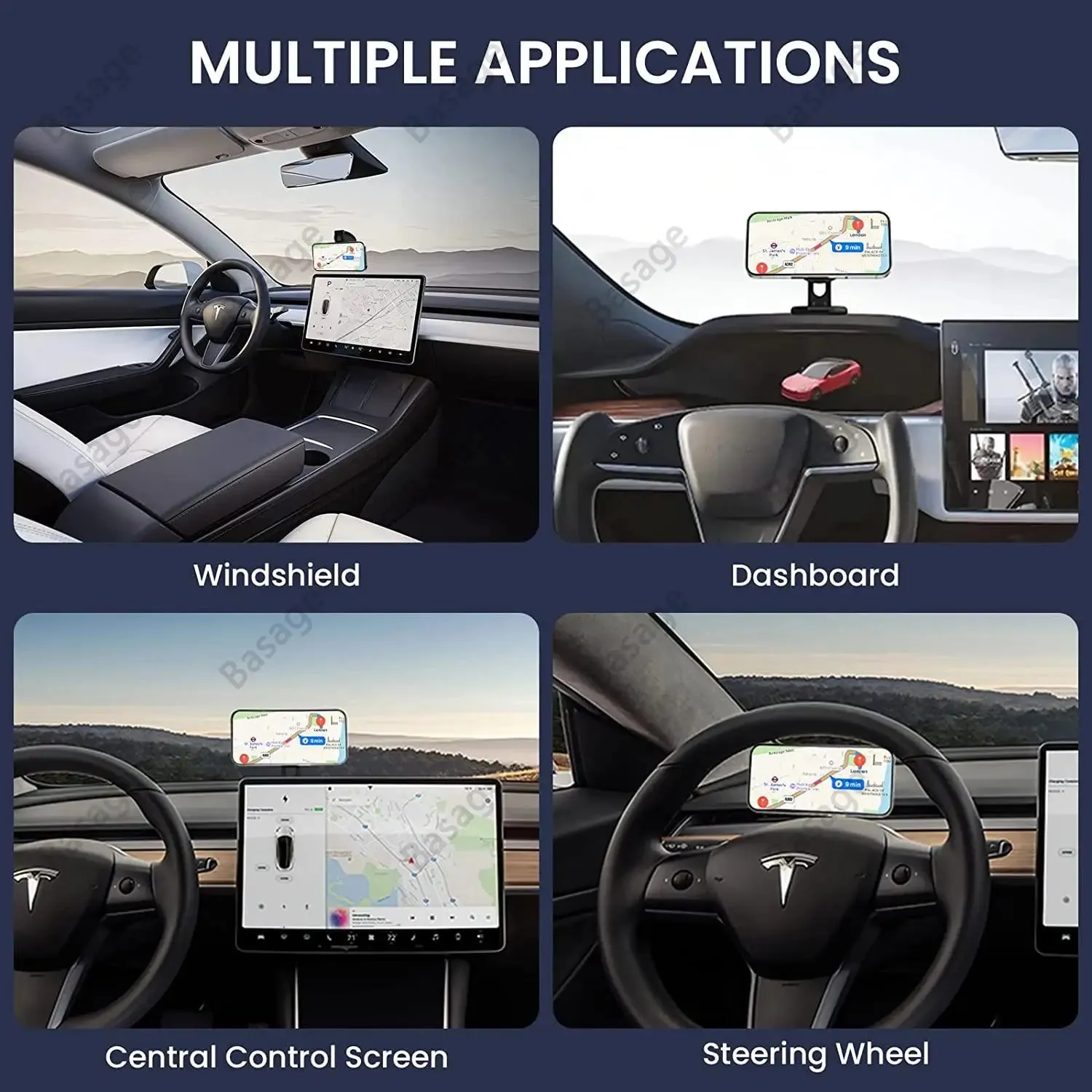 360° Rotatable Magnetic Car Phone Holder