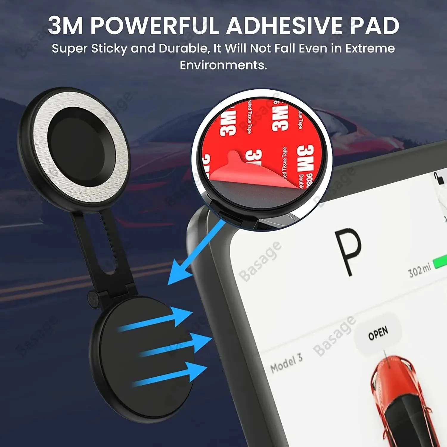 360° Rotatable Magnetic Car Phone Holder