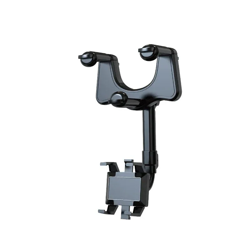 360° Rotatable Multifunctional Car Rearview Mirror Phone Holder
