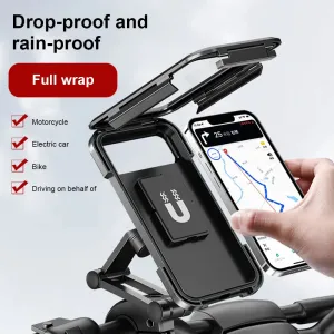 360° Swivel Waterproof Motorcycle Phone Holder