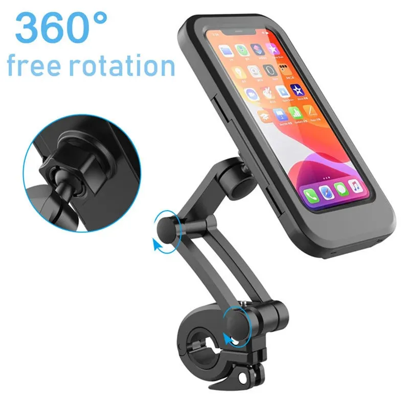 360° Swivel Waterproof Motorcycle Phone Holder