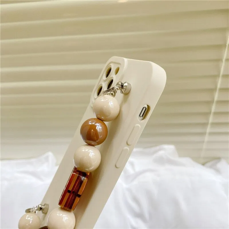 3D Cartoon Bear Wrist Chain Bracelet Phone Case For iPhone