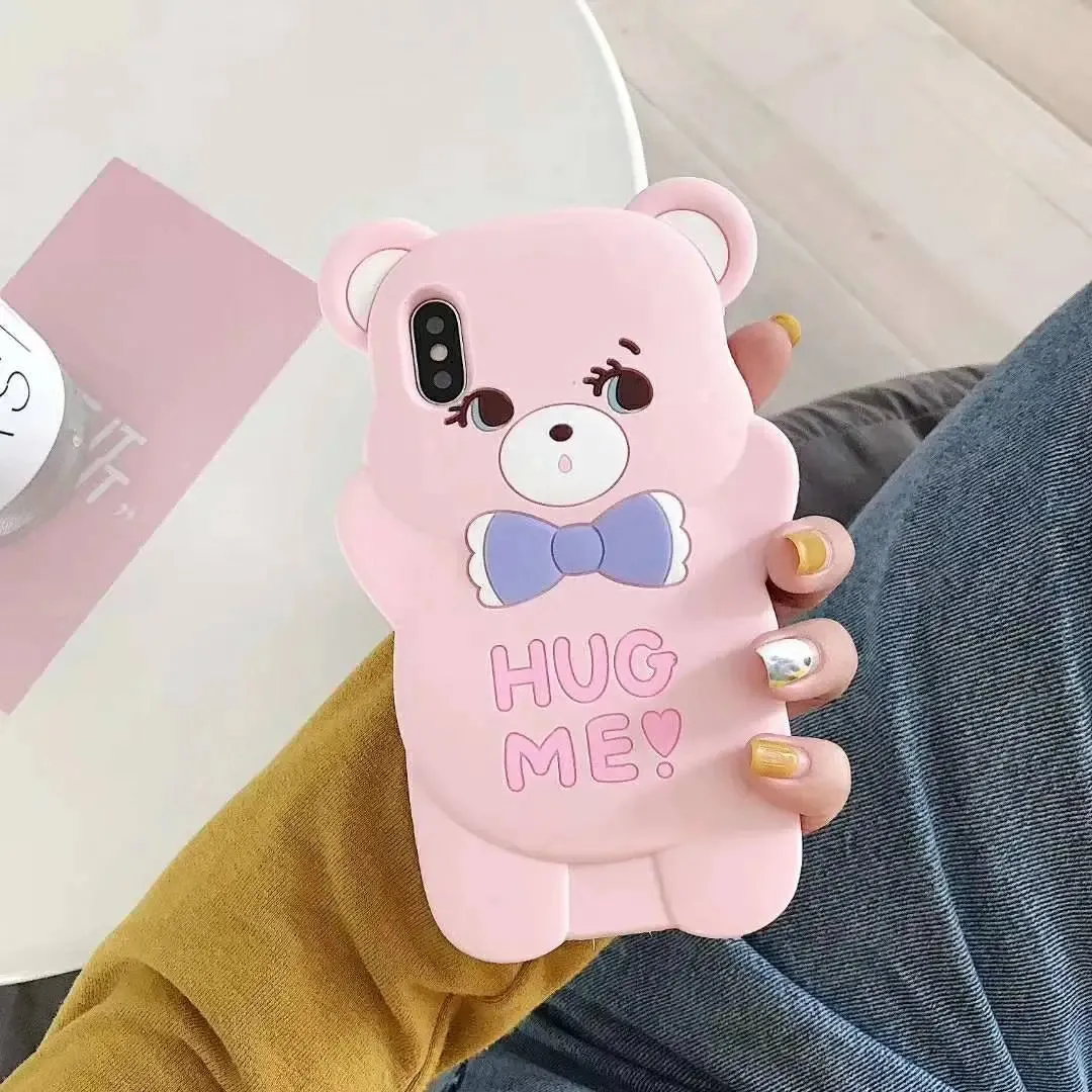 3D Cat Paw Bear Phone Case