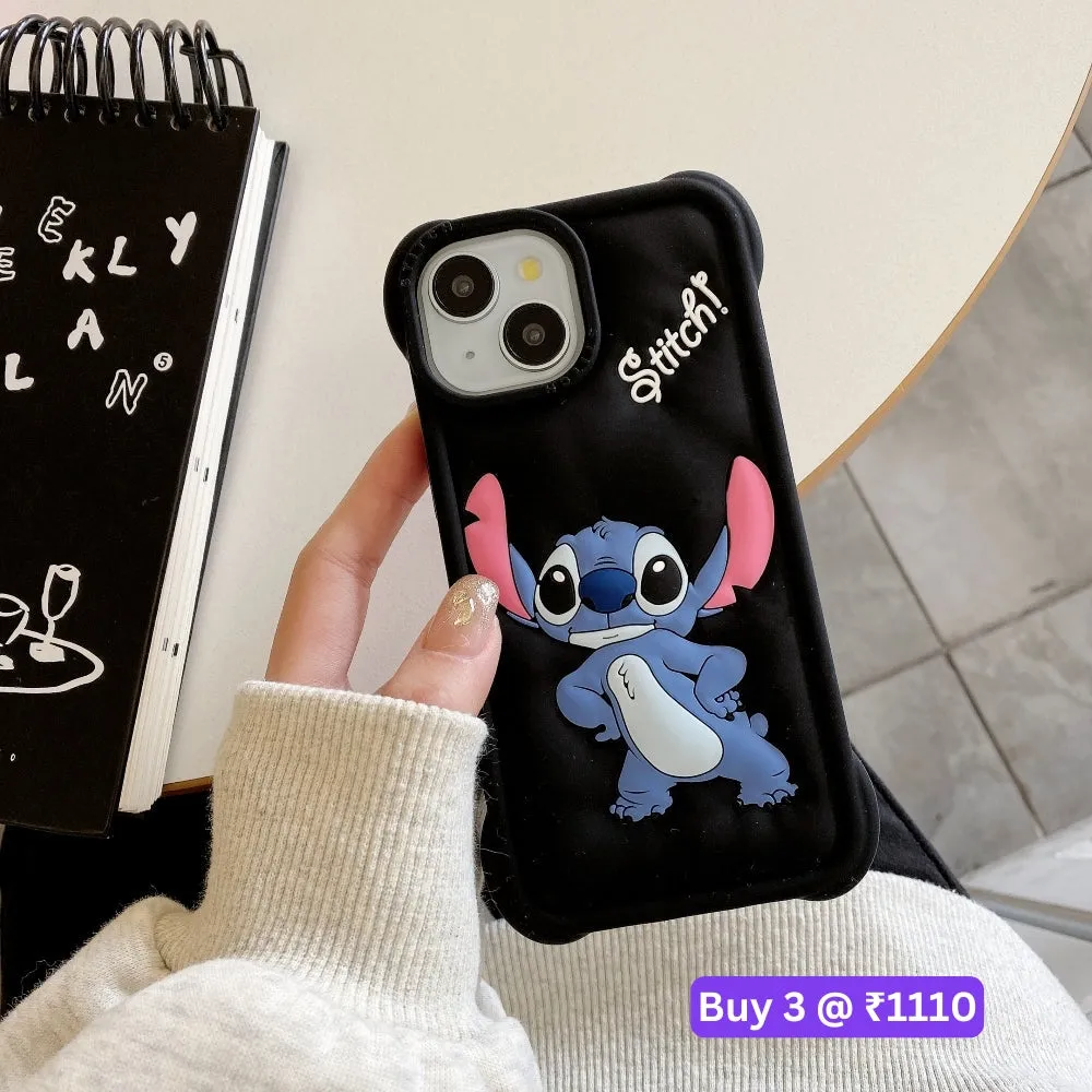 3D Fun Cartoon Silicone Soft Protective Phone Case - iPhone 15 Pro Max
