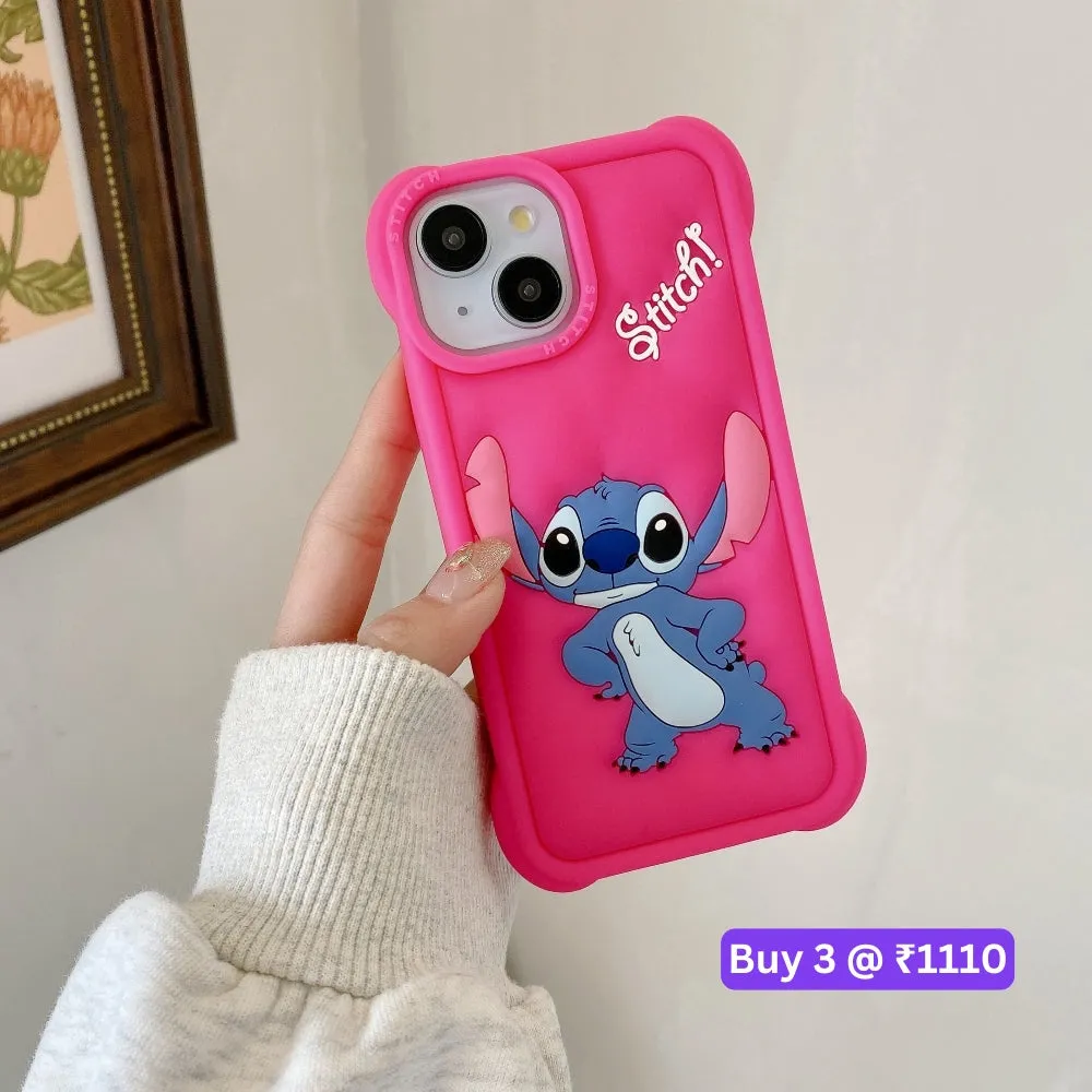 3D Fun Cartoon Silicone Soft Protective Phone Case - iPhone X