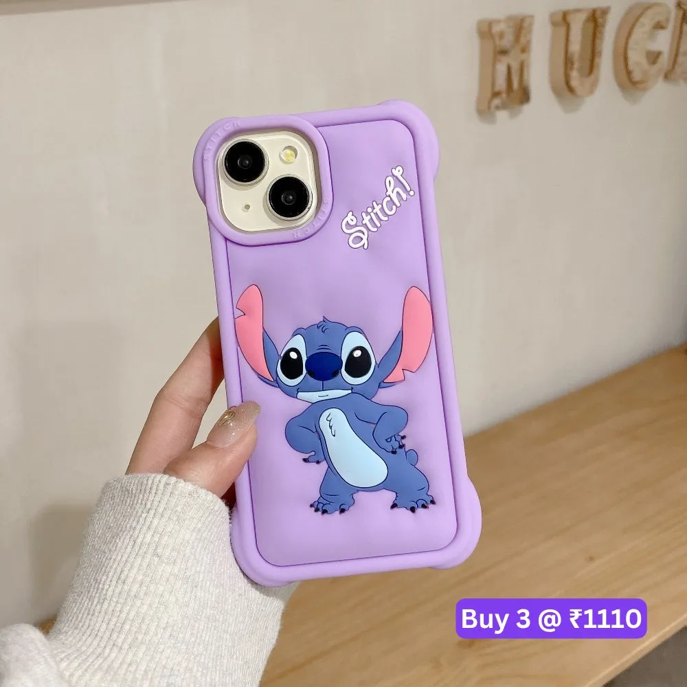 3D Fun Cartoon Silicone Soft Protective Phone Case - iPhone X