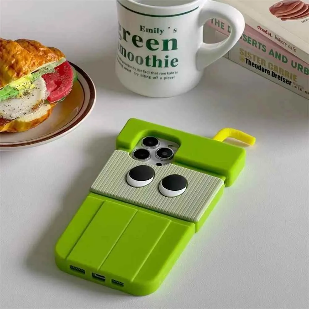3D Kiwi Fruit Juice - Cute Phone Cases For iPhone 14, 13, 12, 11 Pro, XS Max, XR, X, SE2, 7p, 8 Plus