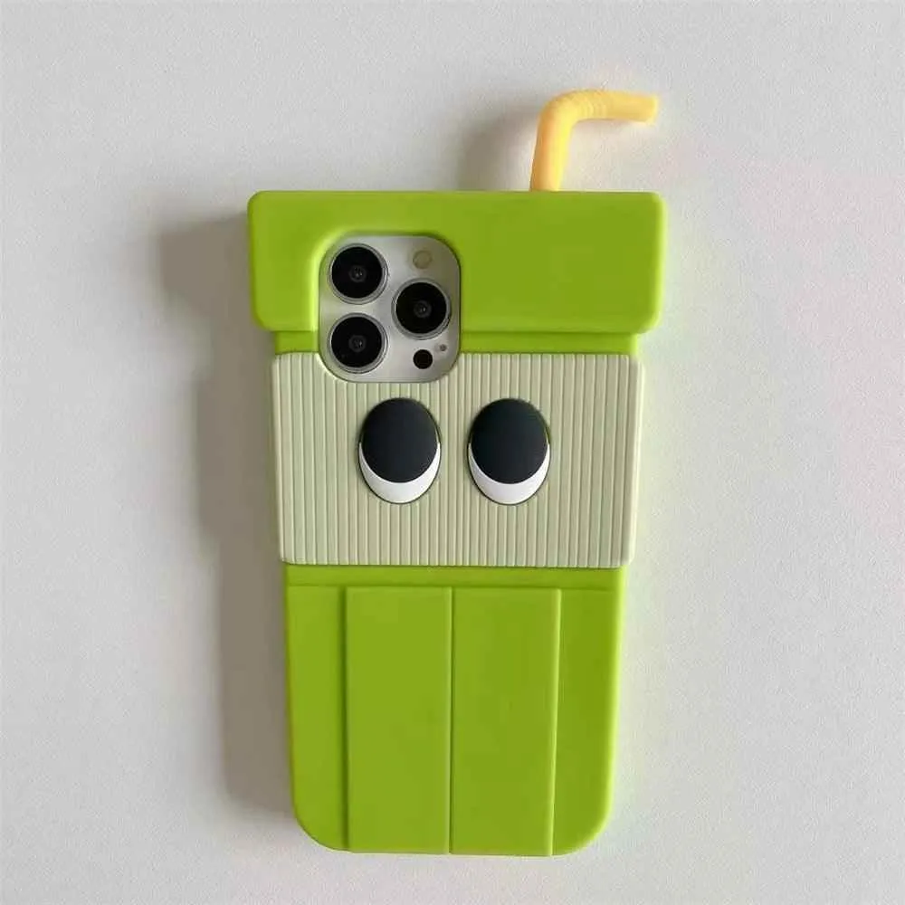 3D Kiwi Fruit Juice - Cute Phone Cases For iPhone 14, 13, 12, 11 Pro, XS Max, XR, X, SE2, 7p, 8 Plus