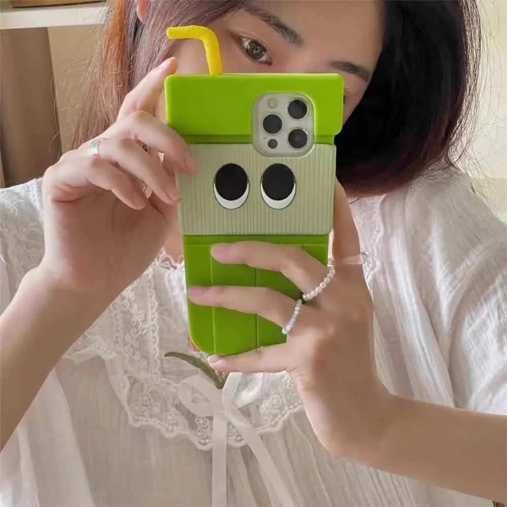 3D Kiwi Fruit Juice - Cute Phone Cases For iPhone 14, 13, 12, 11 Pro, XS Max, XR, X, SE2, 7p, 8 Plus