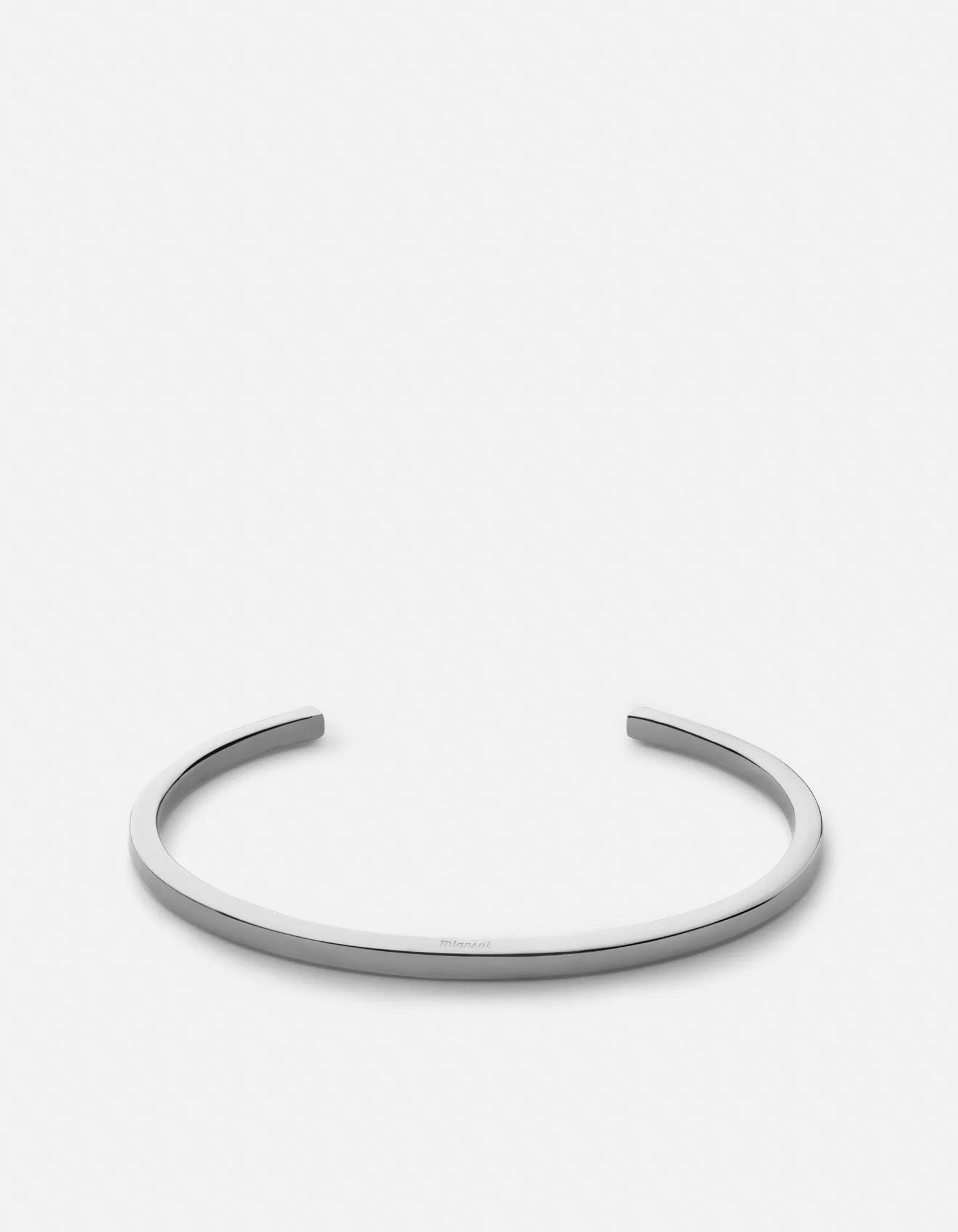 3mm Arbor Cuff, Sterling Silver/Black Diamonds