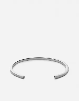 3mm Arbor Cuff, Sterling Silver/Black Diamonds