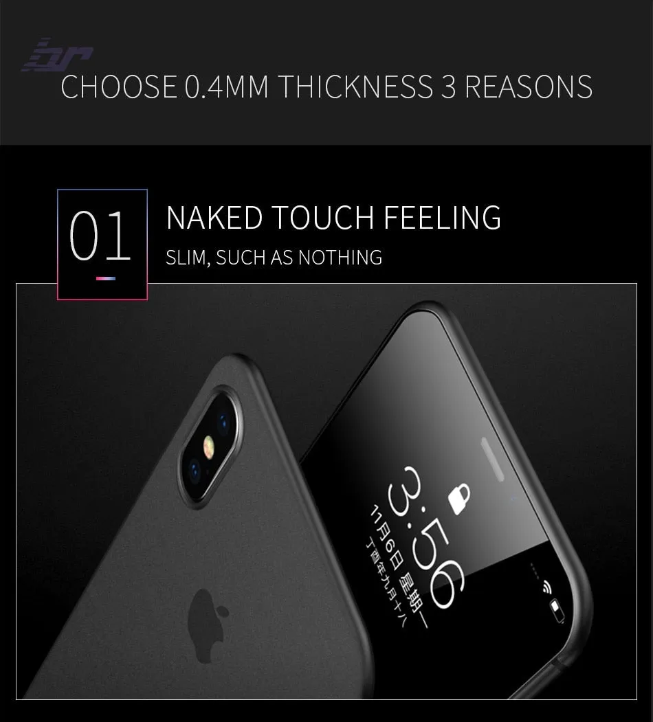 3pcs Luxury Ultra Thin PC Slim Transparent Back Cover Case