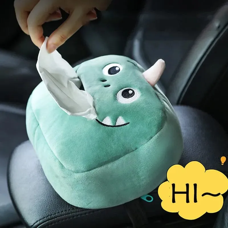4-Pack: Cute Cartoon Car Tissue Box