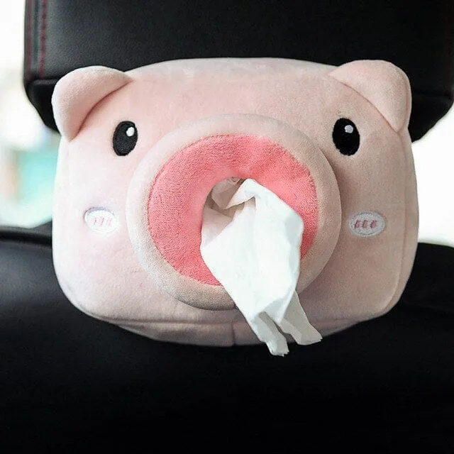 4-Pack: Cute Cartoon Car Tissue Box