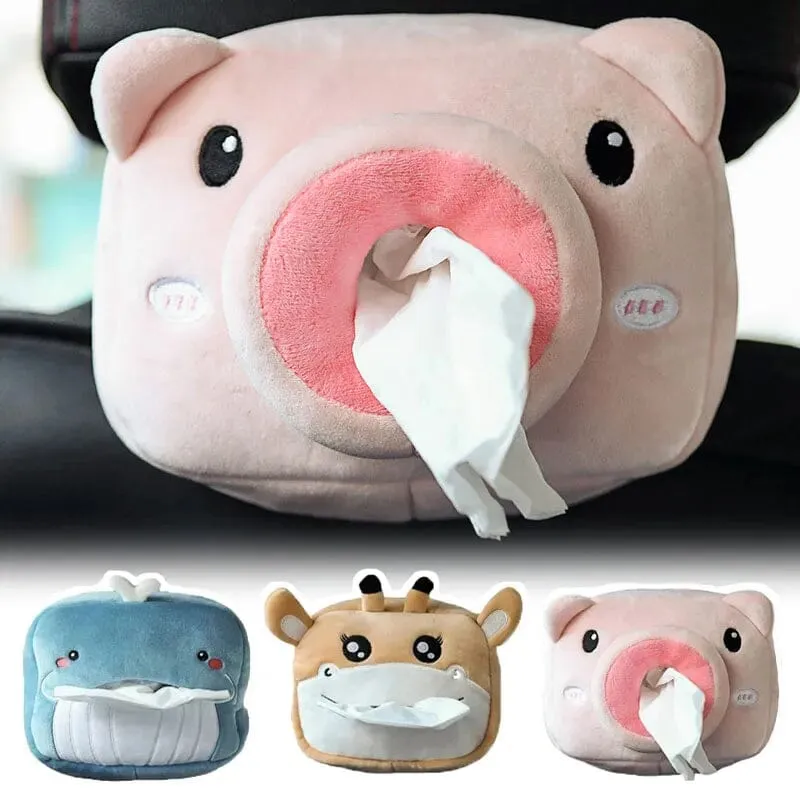4-Pack: Cute Cartoon Car Tissue Box