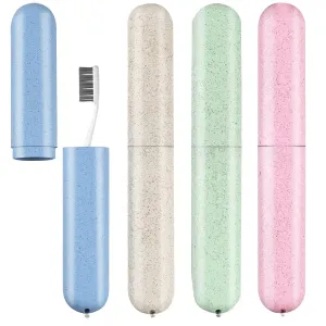 4 Pcs Toothbrush Case Portable Toothbrush Holder Travel Cover Toothbrush Storage Case Toothbrush Cover Toothbrush Case Travel for Travel, Camping and Business