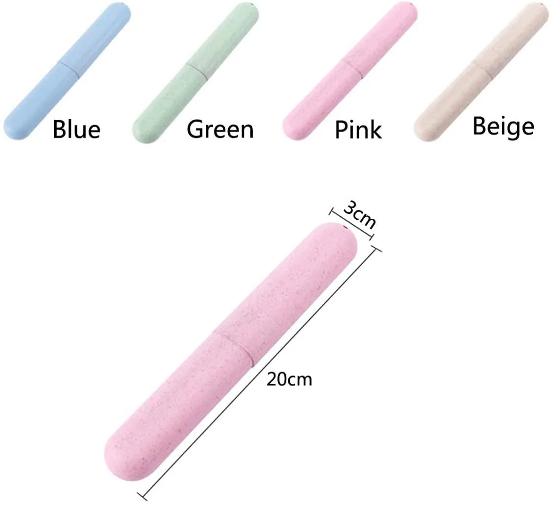 4 Pcs Toothbrush Case Portable Toothbrush Holder Travel Cover Toothbrush Storage Case Toothbrush Cover Toothbrush Case Travel for Travel, Camping and Business