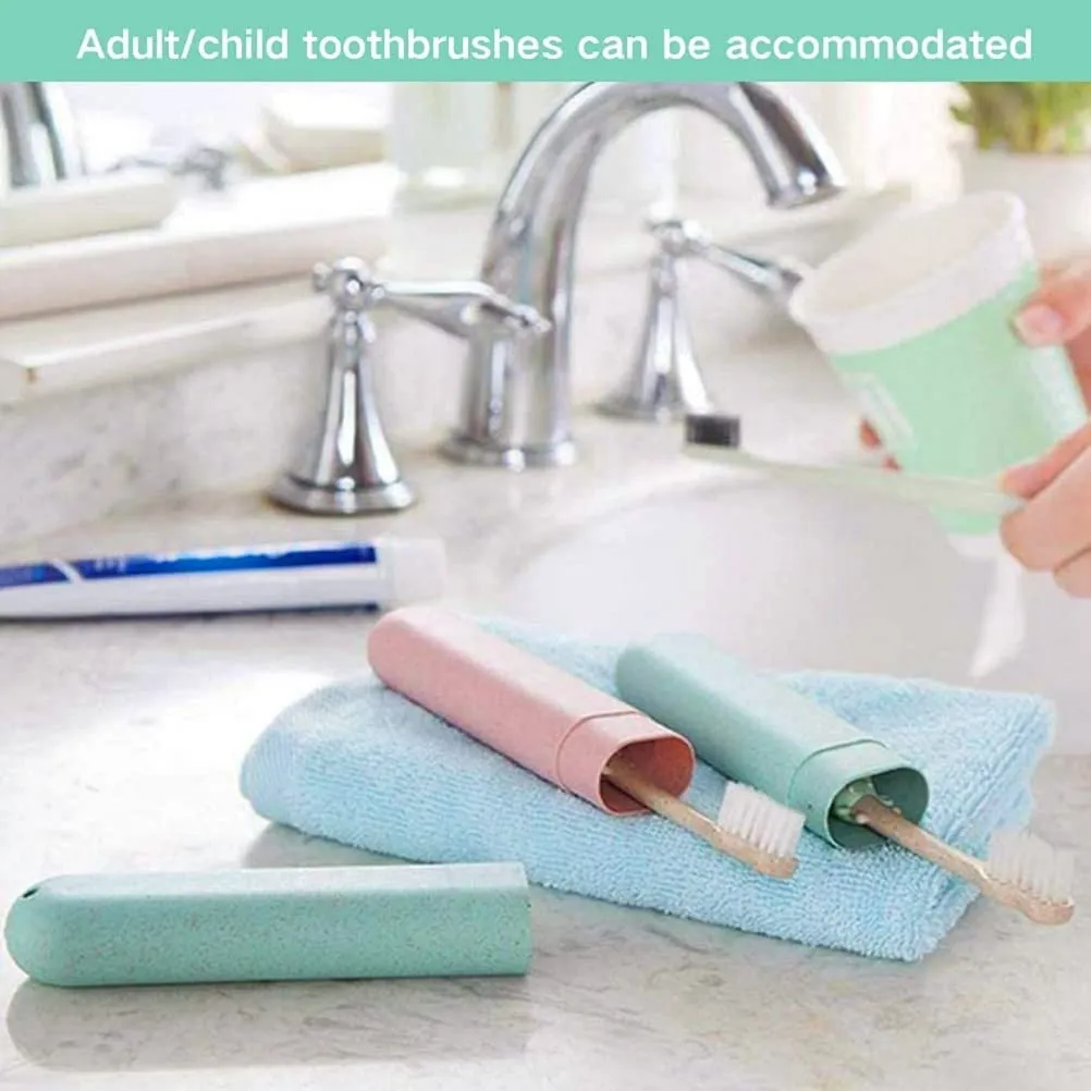 4 Pcs Toothbrush Case Portable Toothbrush Holder Travel Cover Toothbrush Storage Case Toothbrush Cover Toothbrush Case Travel for Travel, Camping and Business