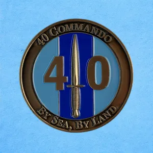 40 Commando Royal Marines Enamelled Coin