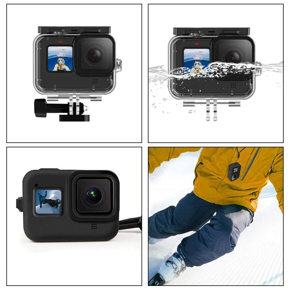 50-In-1 Accessories Compatible For GoPro Hero 10,Hero 9 Travel kit With Carry Case Black