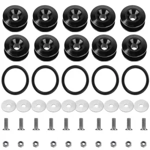 5Set Car Quick Release Bumper Fasteners Front Rear Bumper Holders Trunk Fender Hatch Lids Kit