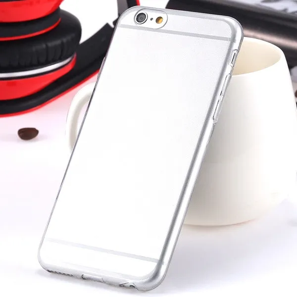 6/6s Super Flexible Clear TPU Case For Iphone 6 6s Slim Crystal Back Protect Skin Rubber Phone Cover Fundas Silicone Gel Case