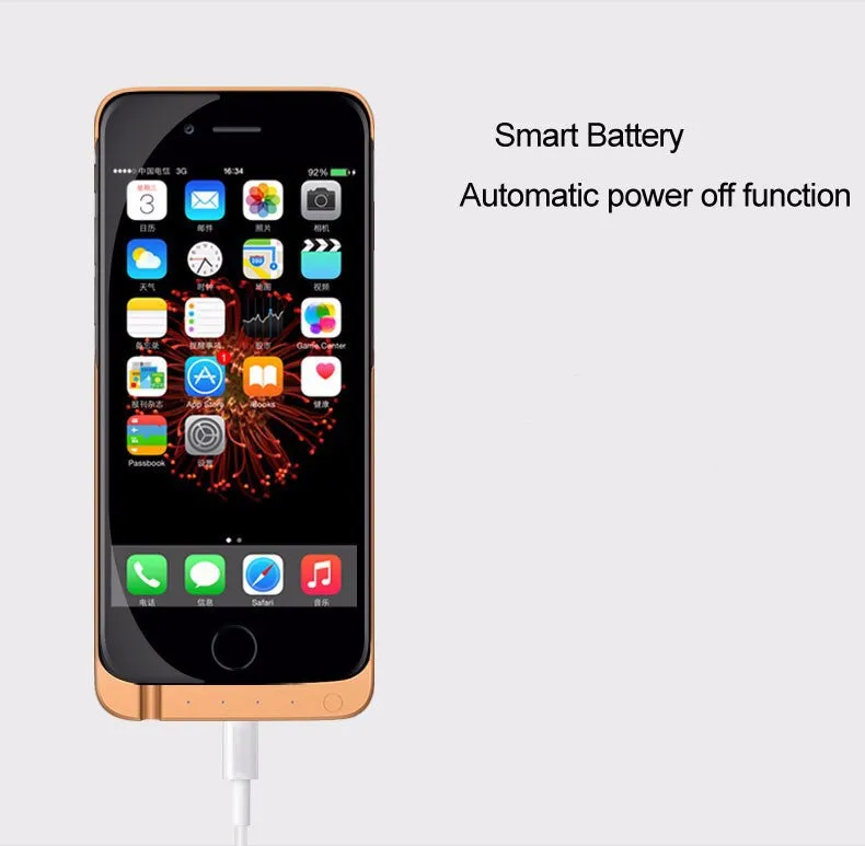 7000mAh Rechargeable Backup Power Case Cover for iPhone 6 External Battery Charger Case for iPhone 6Plus Power Bank Case 8000mAh