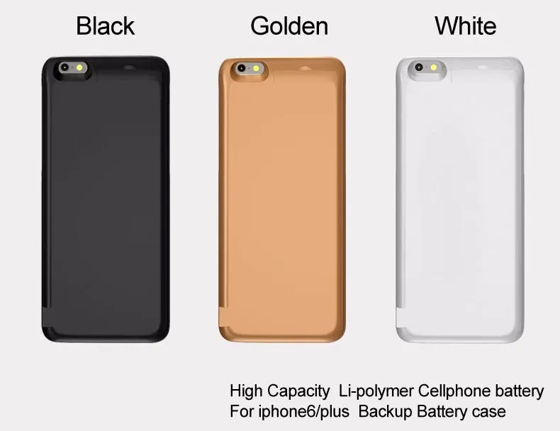 7000mAh Rechargeable Backup Power Case Cover for iPhone 6 External Battery Charger Case for iPhone 6Plus Power Bank Case 8000mAh