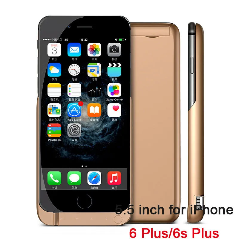 7000mAh Rechargeable Backup Power Case Cover for iPhone 6 External Battery Charger Case for iPhone 6Plus Power Bank Case 8000mAh